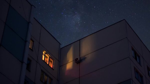 Аниме фон крыша здания ночью