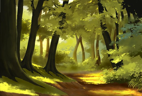 Нарисовать лес