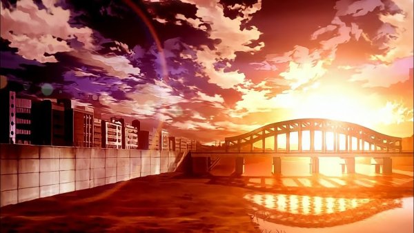Фон мост из аниме