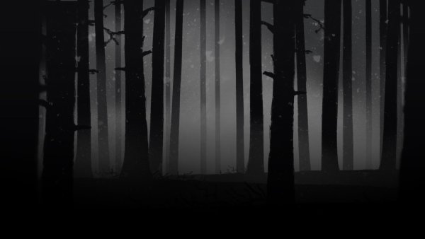 Аниме фон темный лес