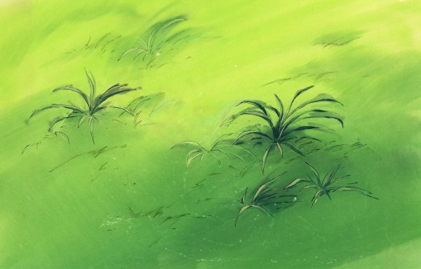 Фон травы нарисованный