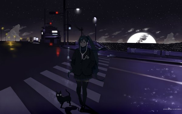 Ночная прогулка аниме