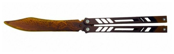 Бабочка нож Легаси стандофф 2 деревянный