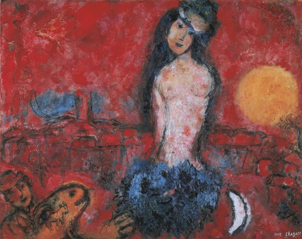 Картина Шагала голая женщина