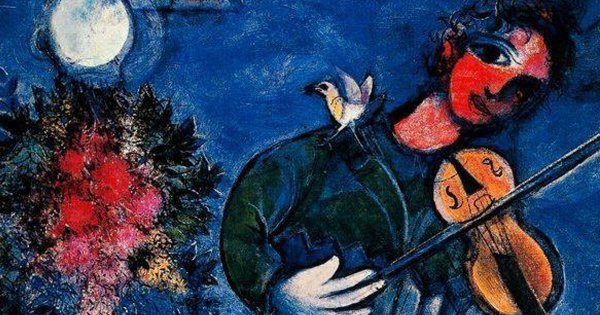 Марк Шагал картины скрипач