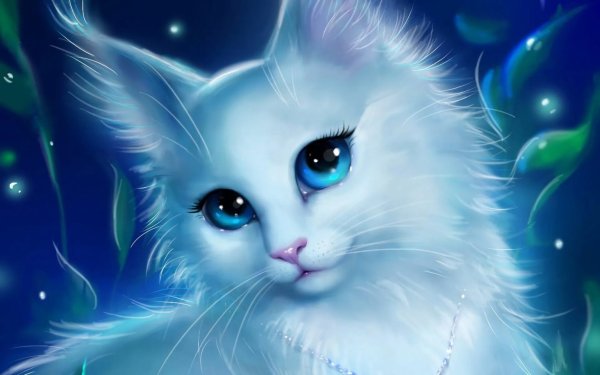 Голубоглазая кошка - зима