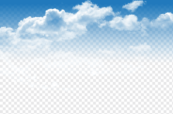Небо на прозрачном фоне