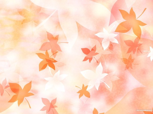 Бледный фон осенние листья