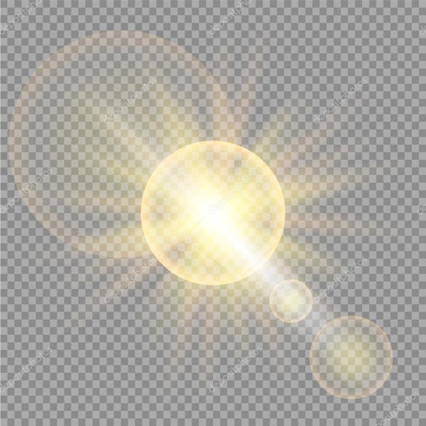 Блики круги от солнца для фотошопа