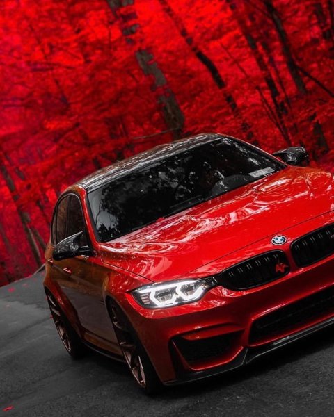 BMW m5 красная