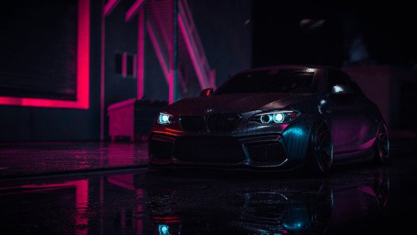 BMW m2 Night 4k