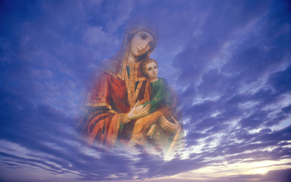 Царица Небесная икона Казанской Божией матери