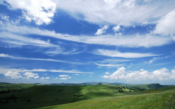 Пейзаж с облаками