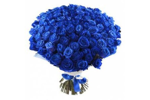 Букет из синих роз