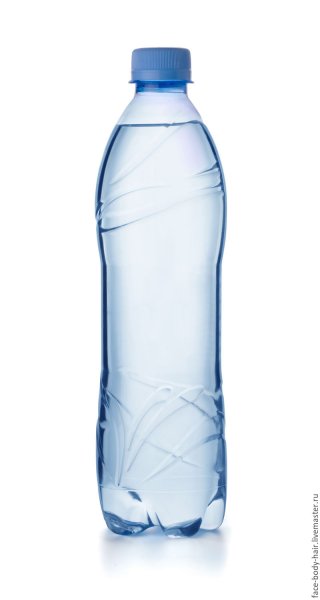 Бутылка воды без фона
