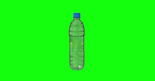 Бутылка воды хромакей