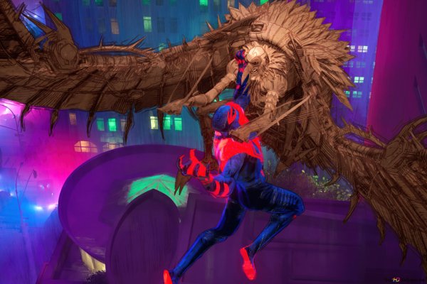 Человек-паук паутина вселенных Стервятник
