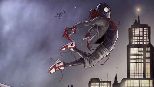Spider man Майлз Моралес