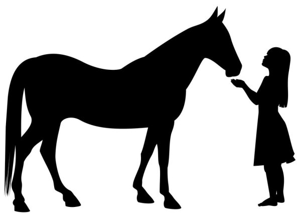 Векторное изображение лошади