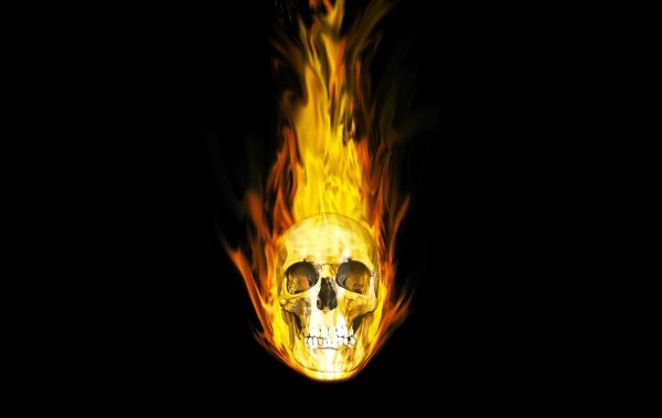 Огненный череп