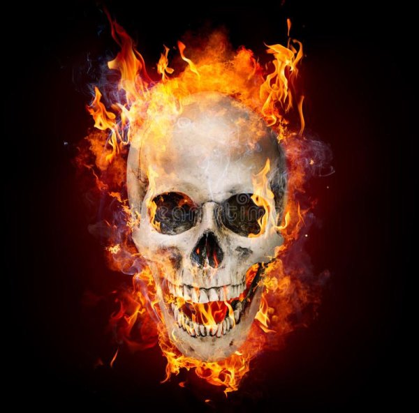 Огненный скелет