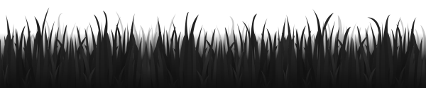 Черная трава на белом фоне