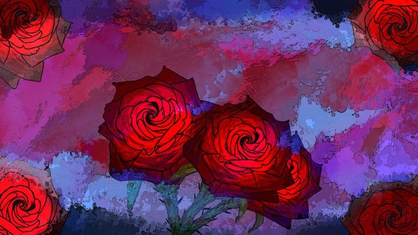 Абстрактная роза