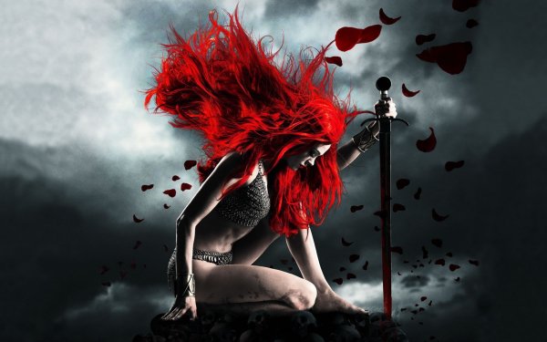 Ведьма с красными волосами