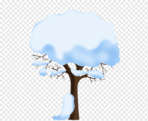 Мультяшные зимние деревья