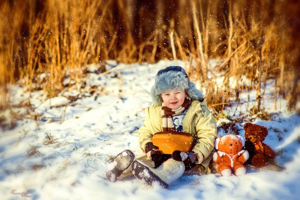 Зимняя фотосессия с ребенком