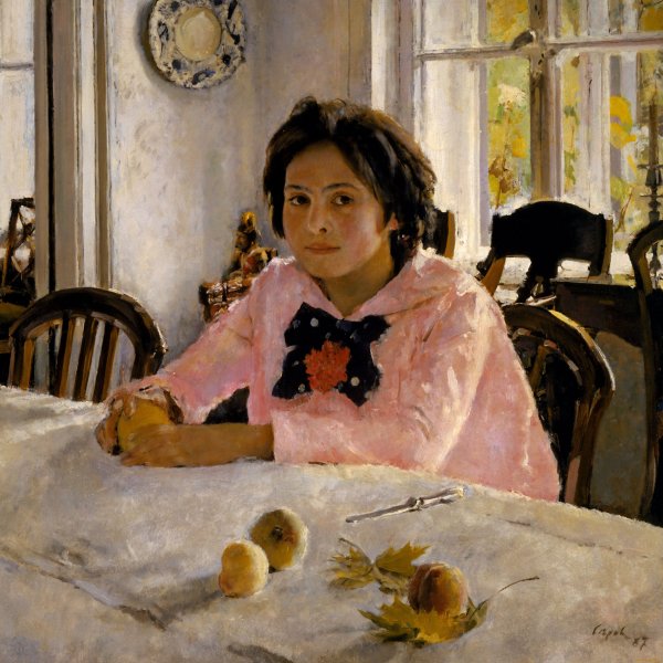 Девочка с персиками (портрет в. с. Мамонтовой). 1887