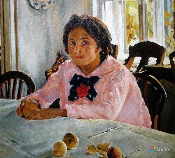 Картина «девочка с персиками» художник Валентин Серов
