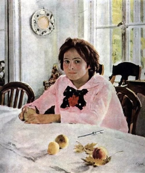 Серов художник девушка с персиками