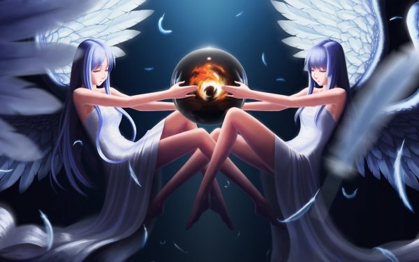 Аниме девушки ангелы и демоны