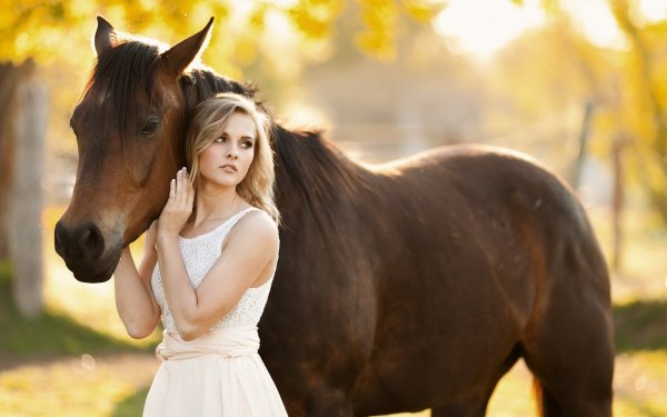 Красивая фотосессия с лошадью