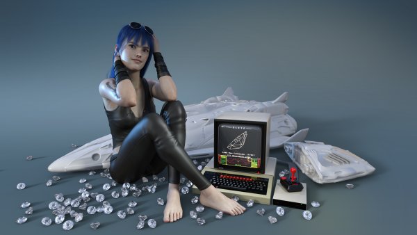 Девушка хакер