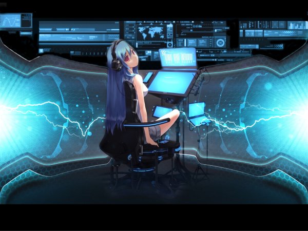 Хакер девушка аниме