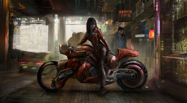 Cyberpunk 2077 мотоцикл Акира
