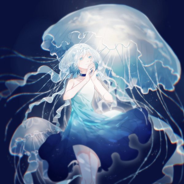 Аниме девушка медуза