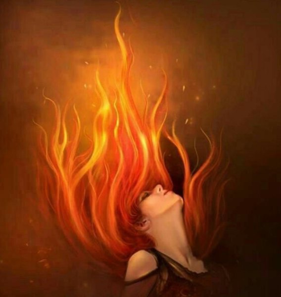 Девочка с огненно рыжими волосами