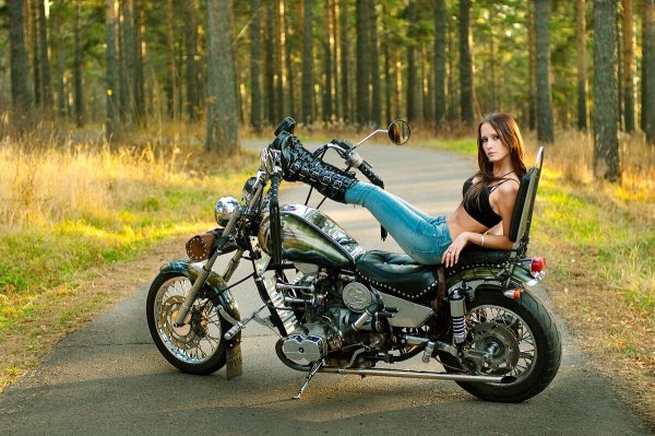 Чоппер мотоцикл Урал волк