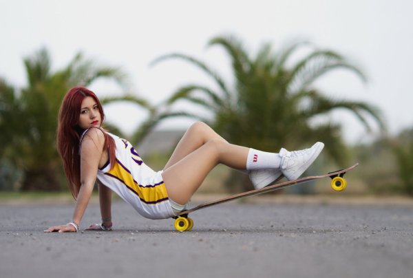 Скейтбординг девушки