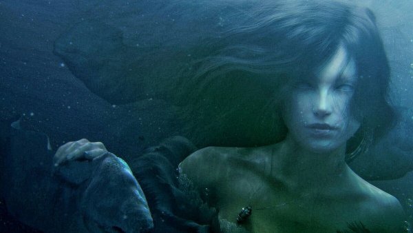 Девушка под водой