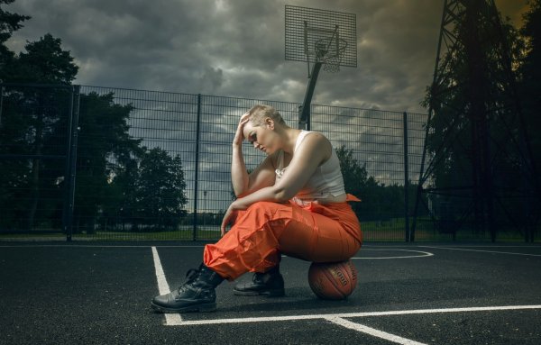 Баскетбол уличный девушки