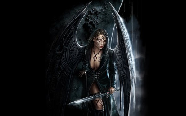 Фэнтези девушка с мечом