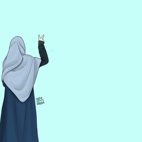 Девушка в хиджабе фон