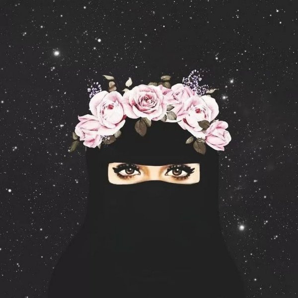 Хиджаб с короной арт
