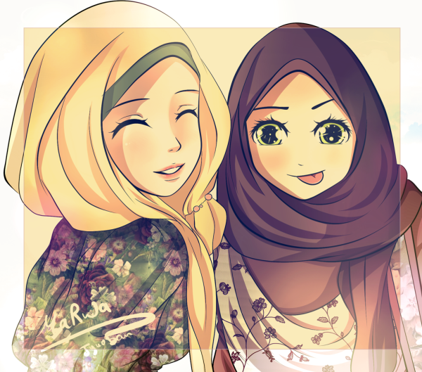 Аниме девушки в хиджабе