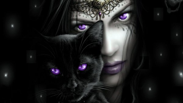 Девушка с кошачьими глазами