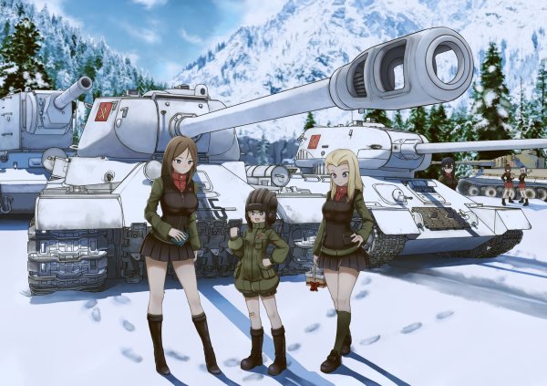 Girls und Panzer Katyusha и танк т 34 85